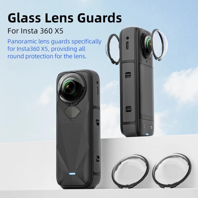 For Insta360 X5 Camera aMagisn Lens Guard Protector Detachable Anti - Scratch Glass Cover, Standard Edition - ORIWHIZaMagisnDJI & Insta360 AccessoriesInsta360 X Series
