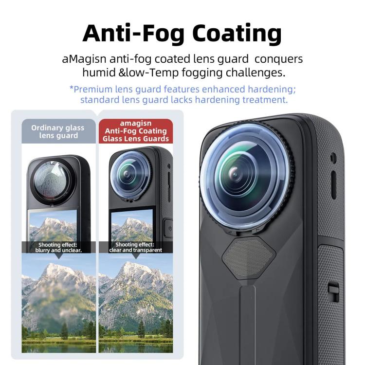 For Insta360 X5 Camera aMagisn Lens Guard Protector Detachable Anti - Scratch Glass Cover, Standard Edition - ORIWHIZaMagisnDJI & Insta360 AccessoriesInsta360 X Series