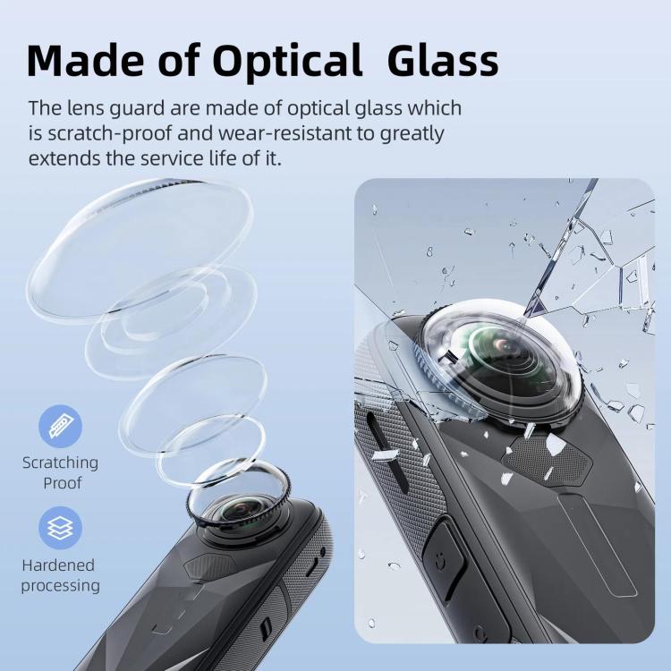 For Insta360 X5 Camera aMagisn Lens Guard Protector Detachable Anti - Scratch Glass Cover, Standard Edition - ORIWHIZaMagisnDJI & Insta360 AccessoriesInsta360 X Series
