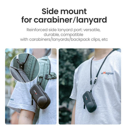 For Insta360 X5 Camera aMagisn Storage Bag Hard Shell Protective Case with Carabiner Clip, Storage Bag - ORIWHIZaMagisnDJI & Insta360 AccessoriesInsta360 X Series