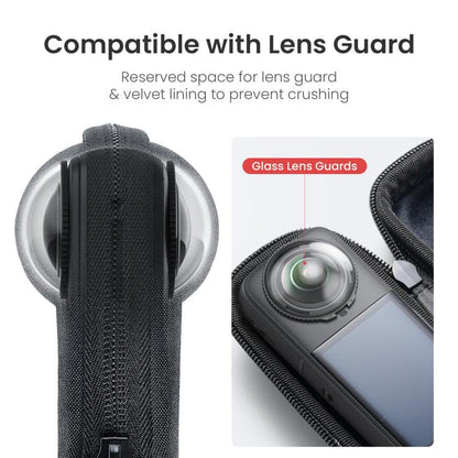 For Insta360 X5 Camera aMagisn Storage Bag Hard Shell Protective Case with Carabiner Clip, Storage Bag - ORIWHIZaMagisnDJI & Insta360 AccessoriesInsta360 X Series