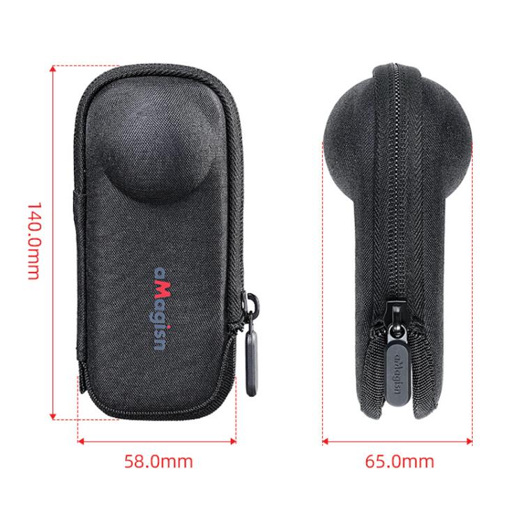 For Insta360 X5 Camera aMagisn Storage Bag Hard Shell Protective Case with Carabiner Clip, Storage Bag - ORIWHIZaMagisnDJI & Insta360 AccessoriesInsta360 X Series