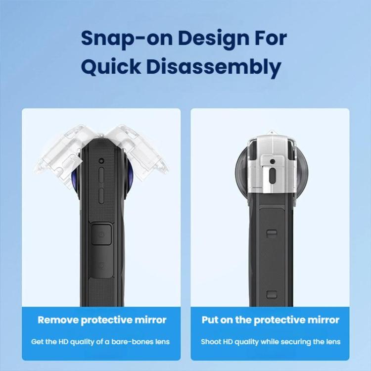 For Insta360 X5 Camera Anti - Fog Snap - On Protective Lens Cover Lens Guards - ORIWHIZDJI & Insta360 AccessoriesInsta360 X SeriesLen Accessories