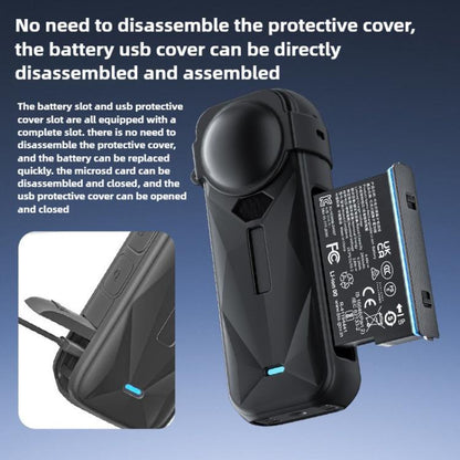 For Insta360 X5 Camera Body Cover Silicone Case with Lens Cover, Silicone Case with Lens Cover - ORIWHIZDJI & Insta360 AccessoriesInsta360 X SeriesProtection & Cases