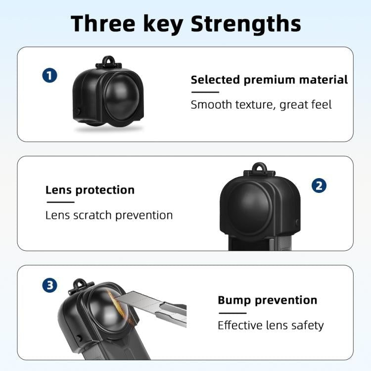 For Insta360 X5 Camera Flymile Lens Protective Cover Dustproof & Scratch - Resistant Anti - Fall Protector Cap - ORIWHIZDJI & Insta360 AccessoriesFlymileInsta360 X Series