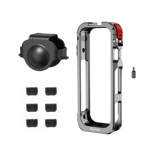 For Insta360 X5 Camera Flymile Metal Frame Lens Cover Set Rabbit Cage Expansion Bracket - ORIWHIZDJI & Insta360 AccessoriesFlymileInsta360 X Series
