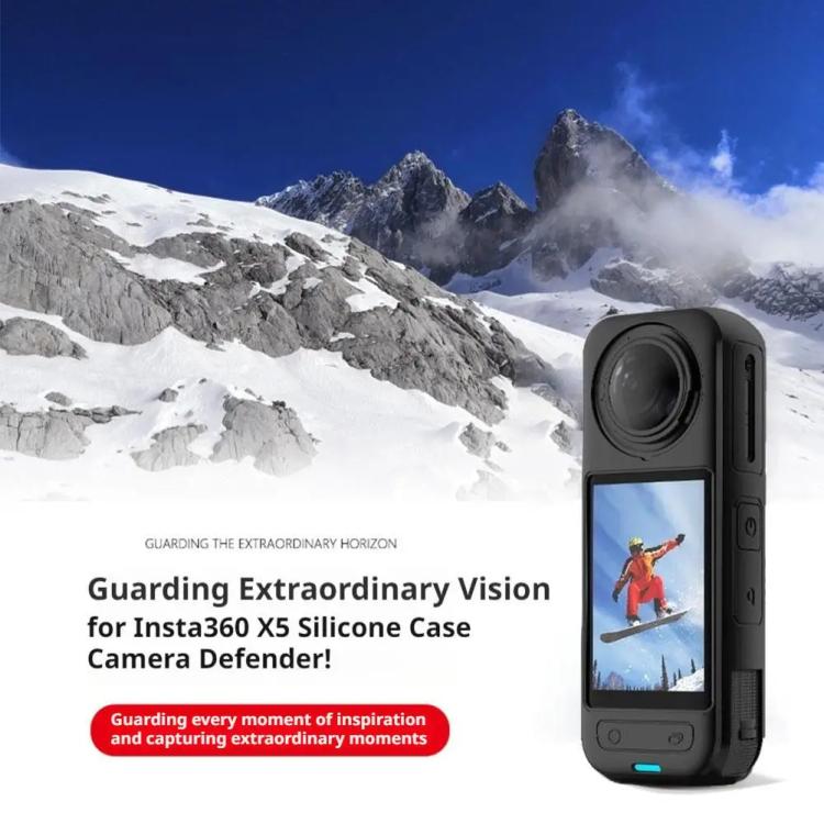 For Insta360 X5 Camera Silicone Case Body Cover Anti - dust and Stain - resistant Protective Shell, Silicone Case - ORIWHIZDJI & Insta360 AccessoriesInsta360 X SeriesProtection & Cases