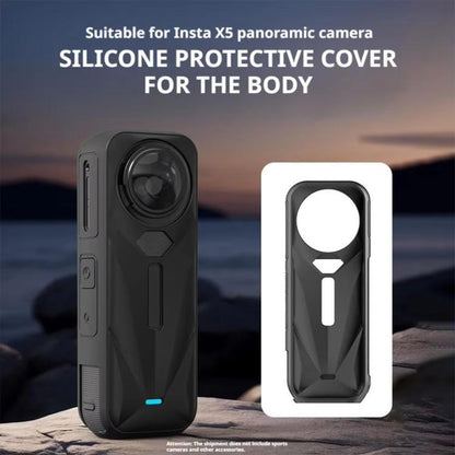 For Insta360 X5 Camera Silicone Case Body Cover Anti - dust and Stain - resistant Protective Shell, Silicone Case - ORIWHIZDJI & Insta360 AccessoriesInsta360 X SeriesProtection & Cases