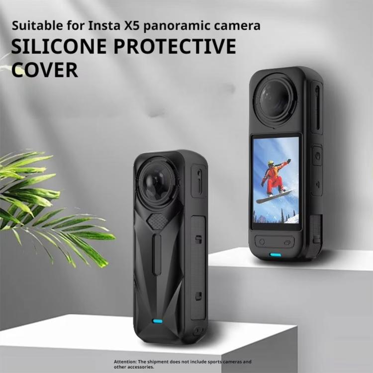 For Insta360 X5 Camera Silicone Case Body Cover Anti - dust and Stain - resistant Protective Shell, Silicone Case - ORIWHIZDJI & Insta360 AccessoriesInsta360 X SeriesProtection & Cases