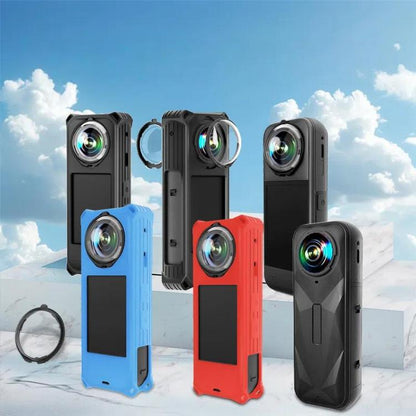 For Insta360 X5 Camera Silicone Cover Case With Lens Cap Shockproof Protective Shell - ORIWHIZDJI & Insta360 AccessoriesInsta360 X SeriesProtection & Cases