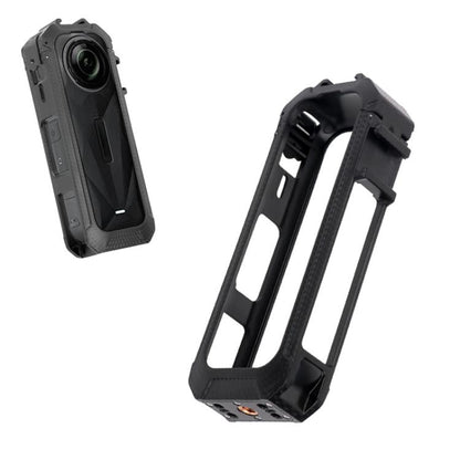 For Insta360 X5 Cold Shoe Carbon Fiber Texture ABS Plastic Protective Frame - ORIWHIZDJI & Insta360 AccessoriesInsta360 X SeriesProtection & Cases