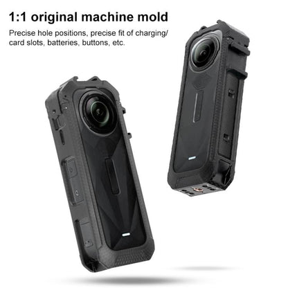 For Insta360 X5 Cold Shoe Carbon Fiber Texture ABS Plastic Protective Frame - ORIWHIZDJI & Insta360 AccessoriesInsta360 X SeriesProtection & Cases
