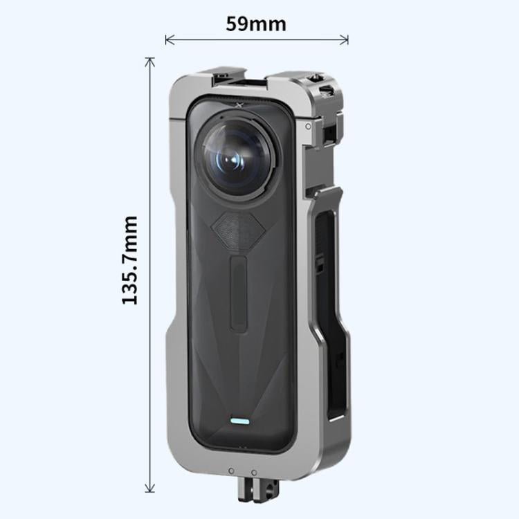 For Insta360 X5 HEPAIL AC - 81 Metal Rabbit Cage Extended Protective Frame, AC - 81 - ORIWHIZDJI & Insta360 AccessoriesHEPAILInsta360 X Series