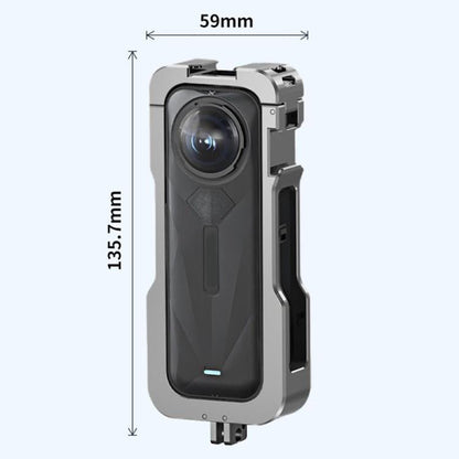 For Insta360 X5 HEPAIL AC - 81 Metal Rabbit Cage Extended Protective Frame, AC - 81 - ORIWHIZDJI & Insta360 AccessoriesHEPAILInsta360 X Series