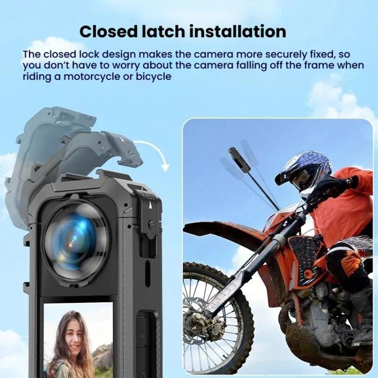 For Insta360 X5 Plastic Protective Frame Magnetic Quick - Release Camera Cage Expansion Bracket, Plastic Frame - ORIWHIZDJI & Insta360 AccessoriesInsta360 X SeriesProtection & Cases