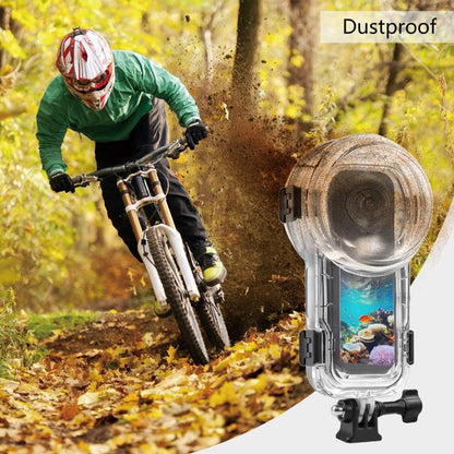 For Insta360 X5 PULUZ 60m Waterproof Sealed Diving Case with Silicone Lens Cover, Diving Case with Silicone Lens Cover - ORIWHIZDJI & Insta360 AccessoriesInsta360 X SeriesProtection & Cases