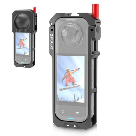 For Insta360 X5 PULUZ Metal Protective Cage Rig Housing Frame with Lens Cover, Metal Protective Cage - ORIWHIZDJI & Insta360 AccessoriesInsta360 X SeriesProtection & Cases