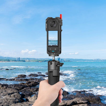 For Insta360 X5 PULUZ Metal Protective Cage Rig Housing Frame with Lens Cover, Metal Protective Cage - ORIWHIZDJI & Insta360 AccessoriesInsta360 X SeriesProtection & Cases