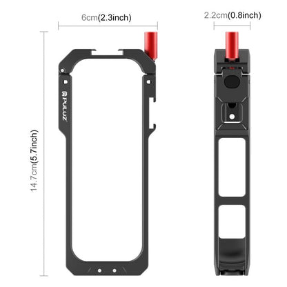 For Insta360 X5 PULUZ Metal Protective Cage Rig Housing Frame with Lens Cover, Metal Protective Cage - ORIWHIZDJI & Insta360 AccessoriesInsta360 X SeriesProtection & Cases
