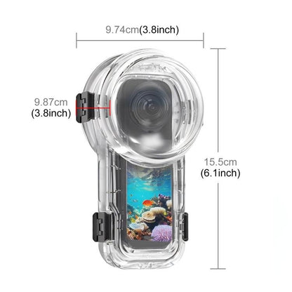 For Insta360 X5 PULUZ Quick Release 60m Waterproof Sealed Diving Case, Quick Release Diving Case - ORIWHIZDJI & Insta360 AccessoriesInsta360 X SeriesProtection & Cases