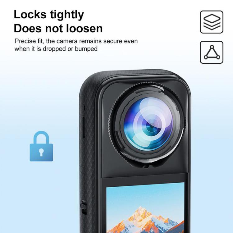 For Insta360 X5 PULUZ Rotating Optical Tempered Glass Lens Guard Protective Cover, Rotating Glass Lens Guard - ORIWHIZDJI & Insta360 AccessoriesInsta360 X SeriesLen Accessories