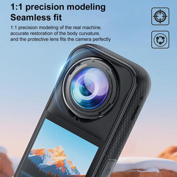 For Insta360 X5 PULUZ Rotating Optical Tempered Glass Lens Guard Protective Cover, Rotating Glass Lens Guard - ORIWHIZDJI & Insta360 AccessoriesInsta360 X SeriesLen Accessories