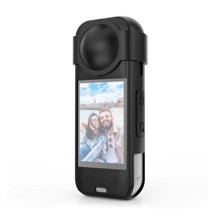 For Insta360 X5 PULUZ Silicone Protective Case with Lens Cover, Silicone Case with Lens Cover (Black), Silicone Case with Lens Cover (Blue), Silicone Case with Lens Cover (Red) - ORIWHIZDJI & Insta360 AccessoriesInsta360 X SeriesProtection & Cases