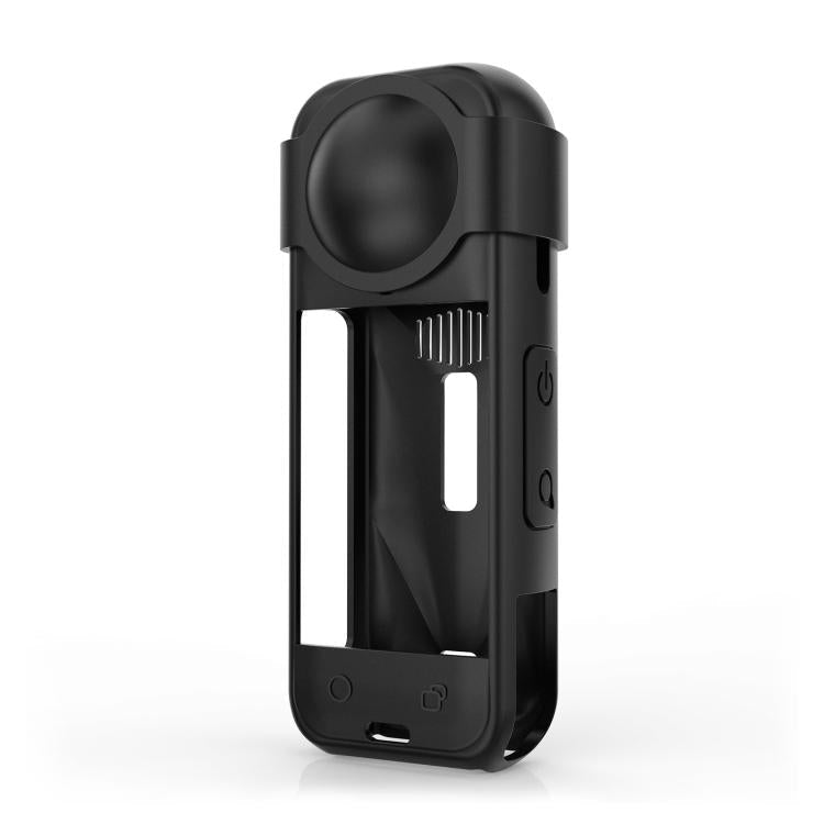 For Insta360 X5 PULUZ Silicone Protective Case with Lens Cover, Silicone Case with Lens Cover (Black), Silicone Case with Lens Cover (Blue), Silicone Case with Lens Cover (Red) - ORIWHIZDJI & Insta360 AccessoriesInsta360 X SeriesProtection & Cases