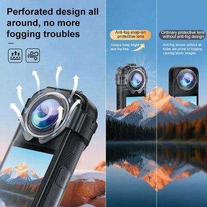 For Insta360 X5 PULUZ Snap - on Optical Tempered Glass Lens Guard Protective Cover, For Insta360 X5 - ORIWHIZDJI & Insta360 AccessoriesInsta360 X SeriesLen Accessories