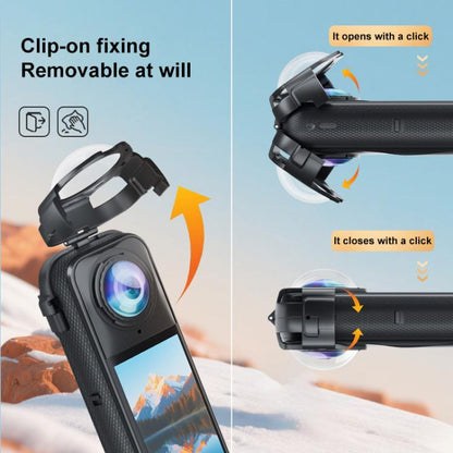 For Insta360 X5 PULUZ Snap - on Optical Tempered Glass Lens Guard Protective Cover, For Insta360 X5 - ORIWHIZDJI & Insta360 AccessoriesInsta360 X SeriesLen Accessories