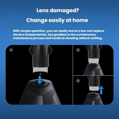 For Insta360 X5 Replacement Lens Kit With Tools For Easy Lens Change And Protection - ORIWHIZDJI & Insta360 AccessoriesInsta360 X SeriesLen Accessories