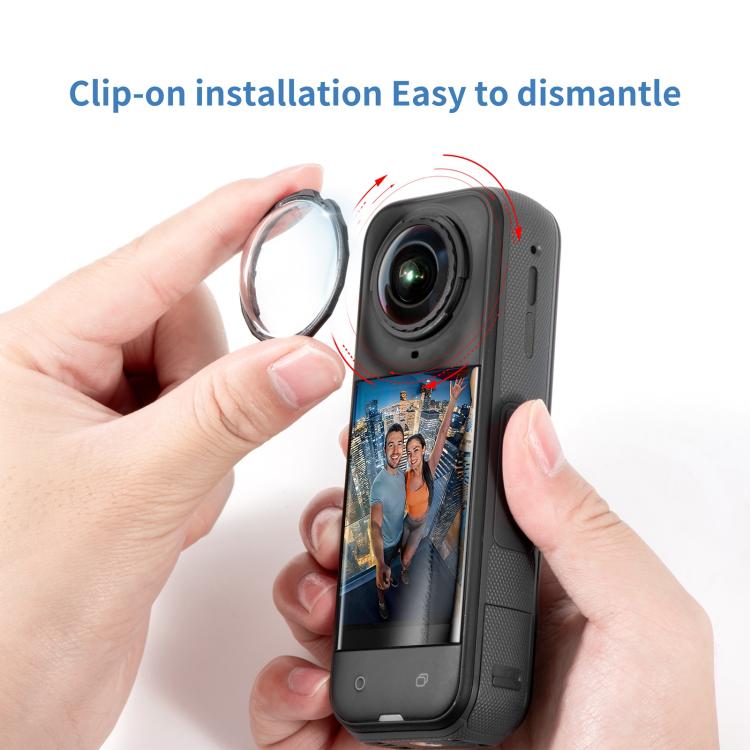 For Insta360 X5 STARTRC Slim Protective Lens Guad PC Lens Cover, Slim PC Lens Cover - ORIWHIZDJI & Insta360 AccessoriesInsta360 X SeriesLen Accessories