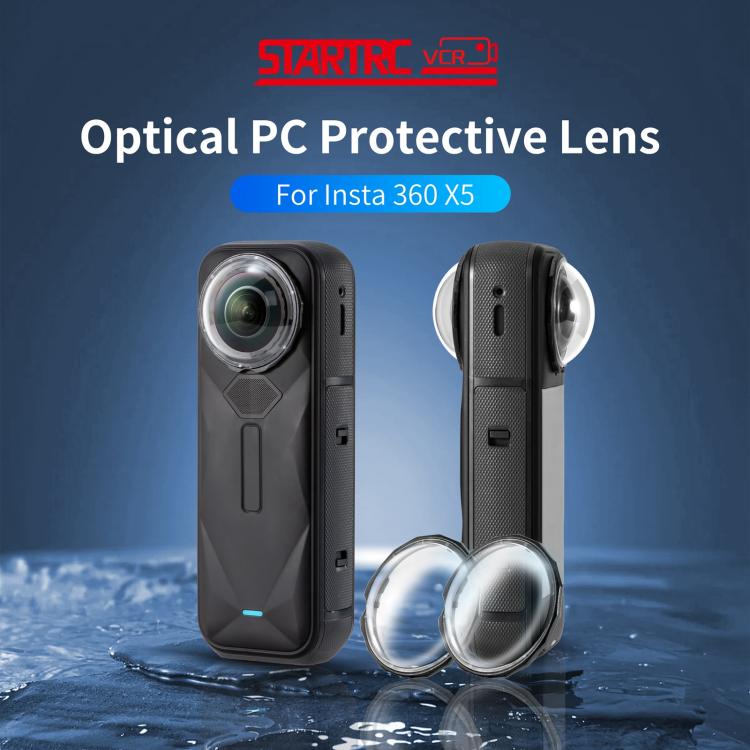 For Insta360 X5 STARTRC Slim Protective Lens Guad PC Lens Cover, Slim PC Lens Cover - ORIWHIZDJI & Insta360 AccessoriesInsta360 X SeriesLen Accessories