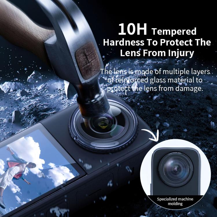 For insta360 X5 STARTRC Swivel Protective Lens Guad Glass Lens Cover, Glass Lens Cover - ORIWHIZDJI & Insta360 AccessoriesInsta360 X SeriesLen Accessories