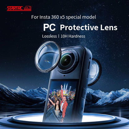 For insta360 X5 STARTRC Swivel Protective Lens Guad PC Lens Cover, PC Lens Cover - ORIWHIZDJI & Insta360 AccessoriesInsta360 X SeriesLen Accessories
