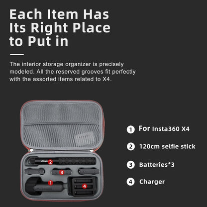 For Insta360 X5 / X4 aMagisn Medium Storage Bag Clutch Bag Protective Case, Medium - ORIWHIZaMagisnDJI & Insta360 AccessoriesInsta360 X Series