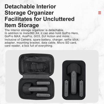 For Insta360 X5 / X4 aMagisn Storage Bag Hard Shell Protective Case - ORIWHIZaMagisnDJI & Insta360 AccessoriesInsta360 X Series
