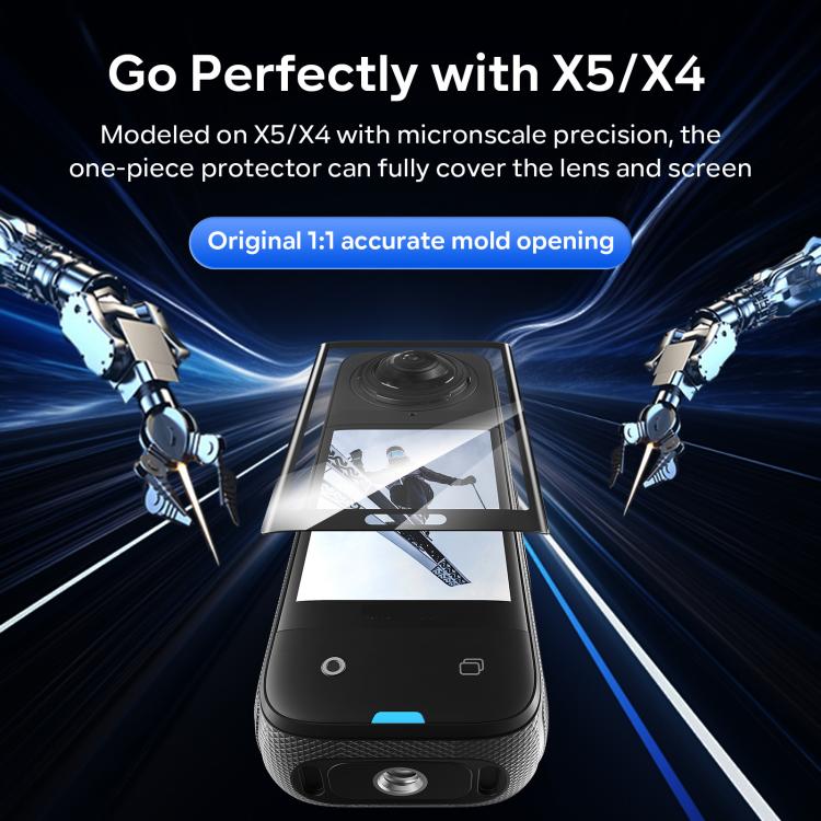 For Insta360 X5 / X4 aMagisn Tempered Glass Screen Protector Anti - Scratch 9H Hardness - ORIWHIZaMagisnDJI & Insta360 AccessoriesInsta360 X Series