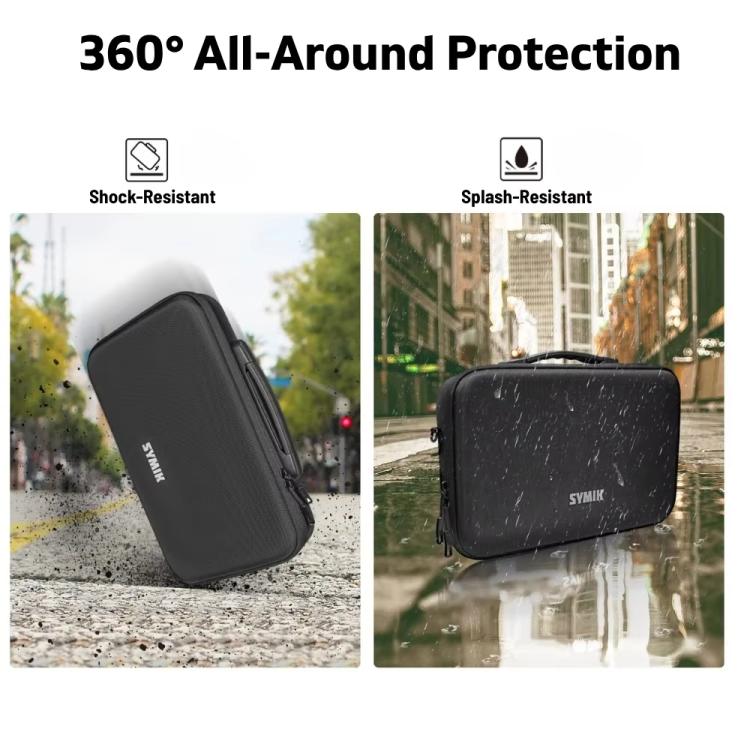 For Insta360 X5 / X4 Camera SYMIK Large Capacity Storage Bag Handbag Messenger Carrying Case - ORIWHIZDJI & Insta360 AccessoriesInsta360 X SeriesProtection & Cases
