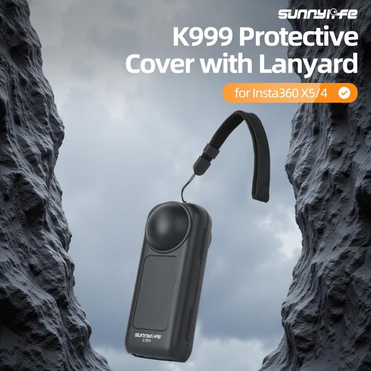 For Insta360 X5 / X4 Sunnylife Integrated Lens Screen Protective Cover Camera Case with Strap - ORIWHIZDJI & Insta360 AccessoriesInsta360 X SeriesProtection & Cases