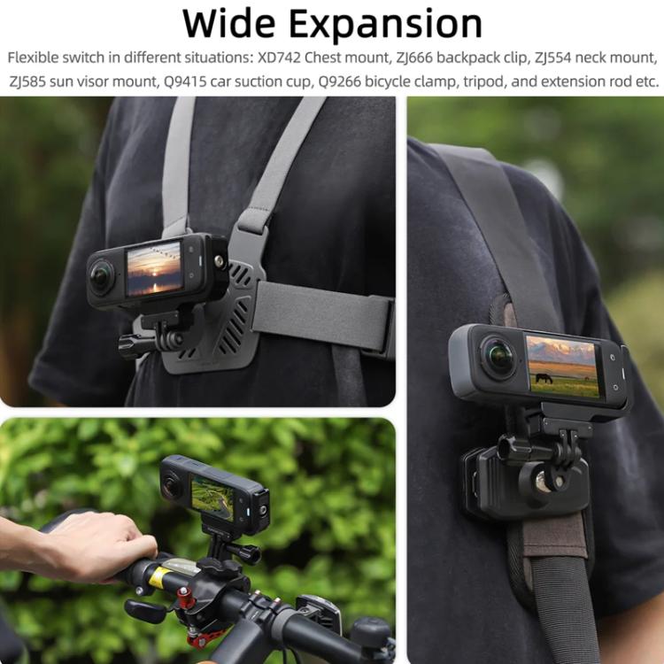 For Insta360 X5 / X4 Sunnylife X4 - ZJ826 L - shape Conversion Bracket Magnetic Adaptor Expansion Accessory, X4 - ZJ826 - ORIWHIZDJI & Insta360 AccessoriesInsta360 X SeriesMounts