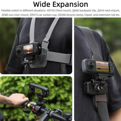 For Insta360 X5 / X4 Sunnylife X4 - ZJ826 L - shape Conversion Bracket Magnetic Adaptor Expansion Accessory, X4 - ZJ826 - ORIWHIZDJI & Insta360 AccessoriesInsta360 X SeriesMounts
