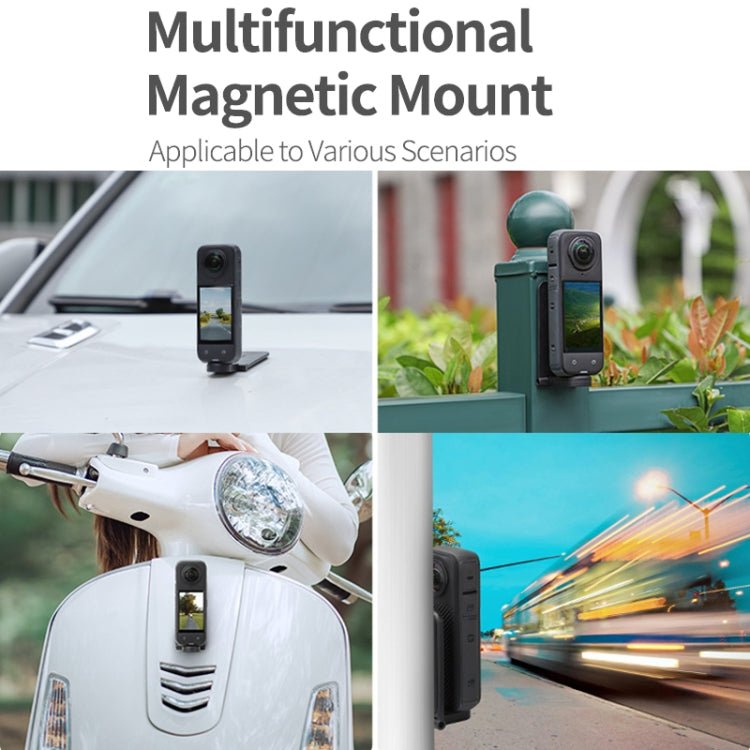For Insta360 X5 / X4 / X3 Sunnylife X4 - ZJ827 Magnetic Stand Base Handheld Handle Desktop Support Accessories, X4 - ZJ827 - ORIWHIZDJI & Insta360 AccessoriesInsta360 X SeriesMounts
