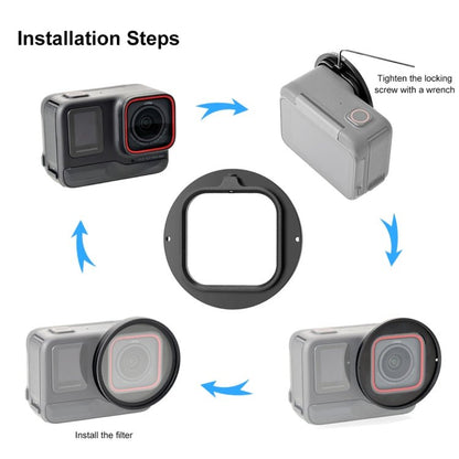 For Insta360&160;Ace&160;Pro PULUZ 52mm UV Lens Filter Adapter Ring with Lens Cover, For Insta360 Ace Pro Filter Adapter Ring - ORIWHIZDJI & Insta360 AccessoriesInsta360 Ace SeriesLen Accessories