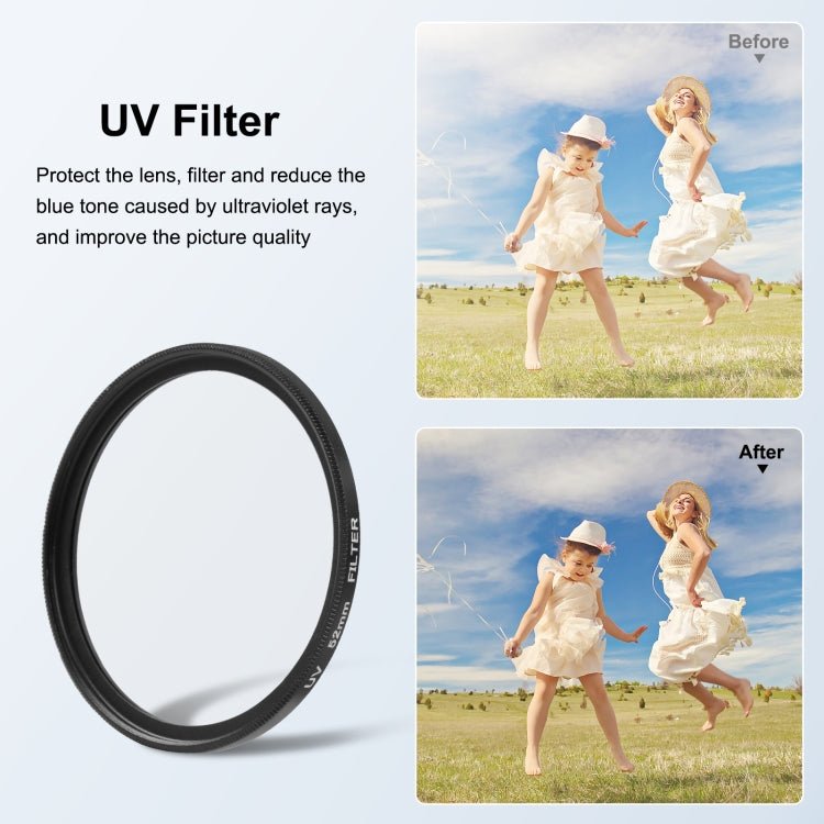 For Insta360&160;Ace&160;Pro PULUZ 52mm UV Lens Filter Adapter Ring with Lens Cover, For Insta360 Ace Pro Filter Adapter Ring - ORIWHIZDJI & Insta360 AccessoriesInsta360 Ace SeriesLen Accessories