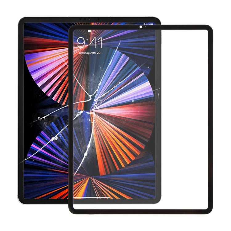 For iPad Pro 12.9 2021 5th / 2022 6th Front Screen Outer Glass Lens with OCA Optically Clear Adhesive, For iPad Pro 12.9 2021 / 2022 - ORIWHIZ