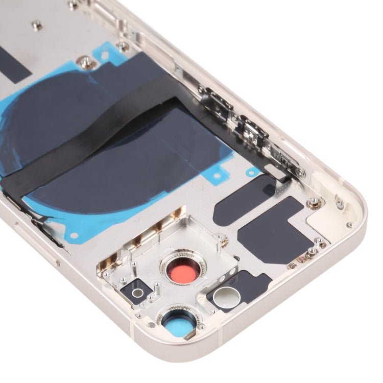 For iPhone 13 Battery Back Cover with Side Keys & Card Tray & Power + Volume Flex Cable & Wireless Charging Module, For iPhone 13 (Assembly) - ORIWHIZ