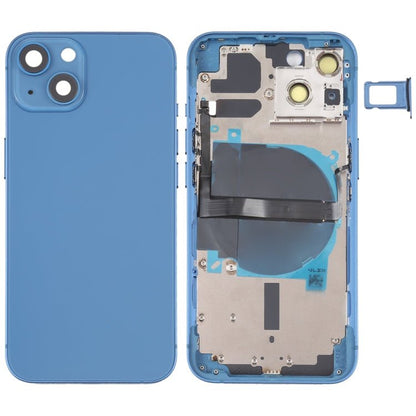 For iPhone 13 Battery Back Cover with Side Keys & Card Tray & Power + Volume Flex Cable & Wireless Charging Module, For iPhone 13 (Assembly) - ORIWHIZ