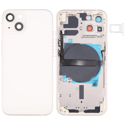 For iPhone 13 Battery Back Cover with Side Keys & Card Tray & Power + Volume Flex Cable & Wireless Charging Module, For iPhone 13 (Assembly) - ORIWHIZ