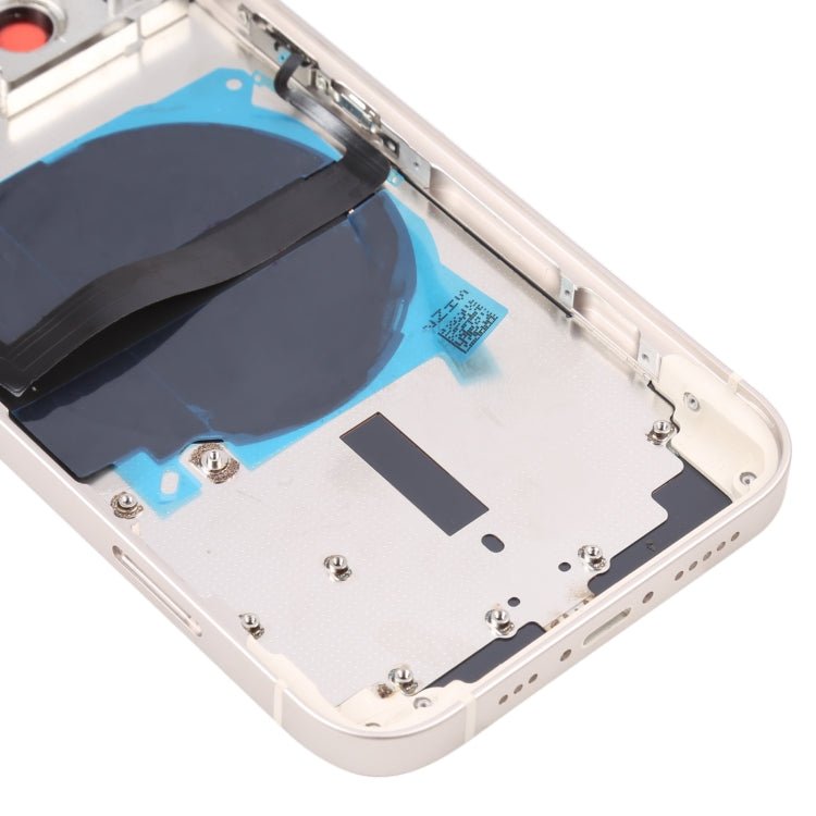 For iPhone 13 Battery Back Cover with Side Keys & Card Tray & Power + Volume Flex Cable & Wireless Charging Module, For iPhone 13 (Assembly) - ORIWHIZ